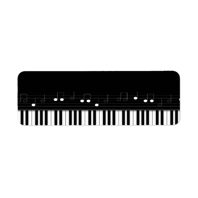 Étiquette Clavier pour piano (Devant)