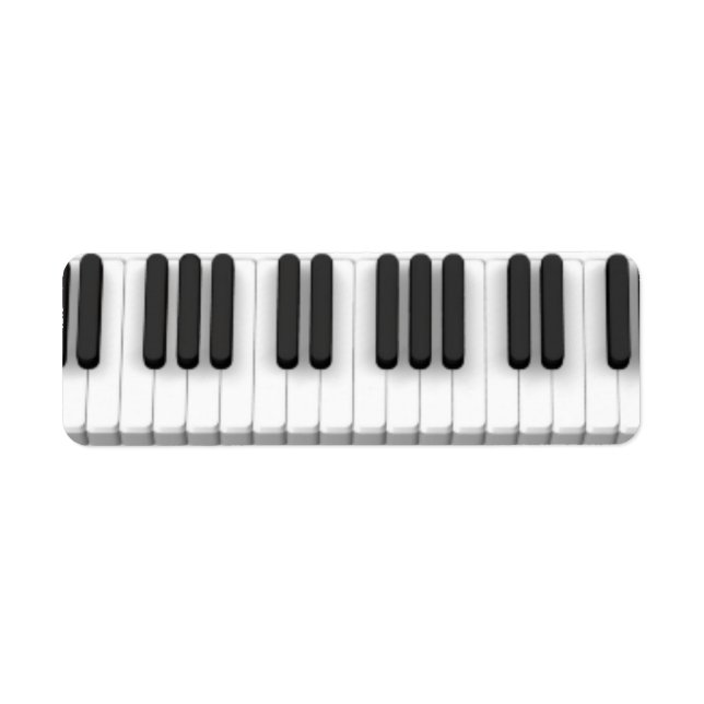 Étiquette Clavier pour piano (Devant)