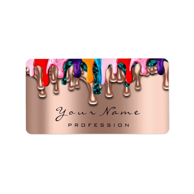 Étiquette Clou Artist Studio Drivers Rose Épilation de cire  (Devant)