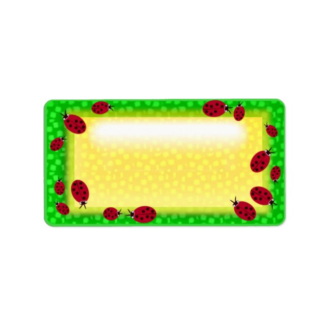 Étiquette cluster ladybug (Devant)