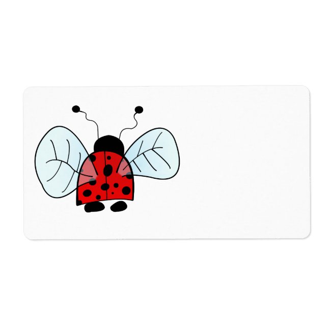 Étiquette Coccinelle (Devant)