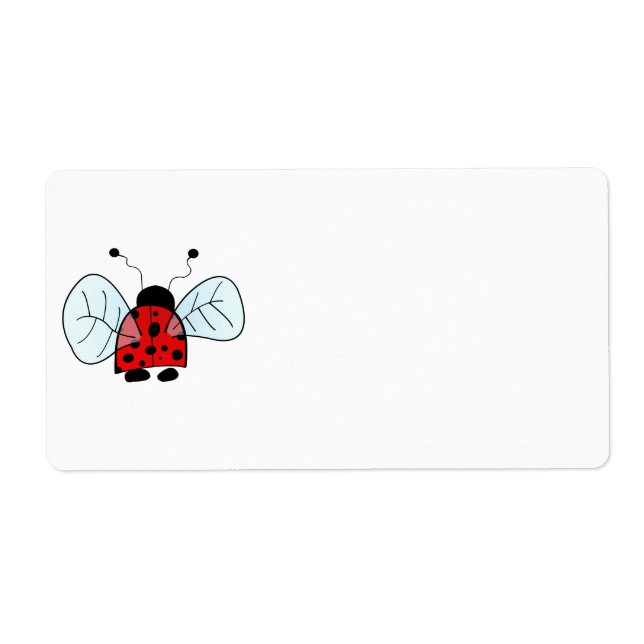 Étiquette Coccinelle (Devant)