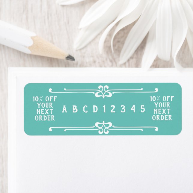 Étiquette Code de coupon (En situation)