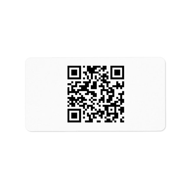 ÉTIQUETTE CODE QR PERSONNALISÉ (Devant)