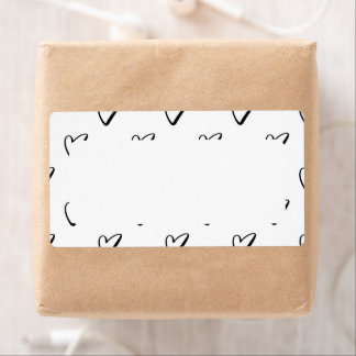 Étiquette Cœur d'amour personnalisé sur mesure