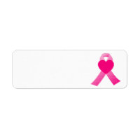 Coeur rose Ruban Sensibilisation au cancer du sein