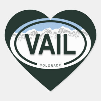 Étiquette Coeur Vail Colorado Mountain