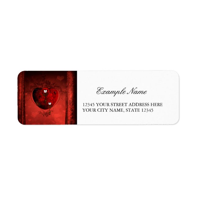 Étiquette Coeur vapeur (Devant)