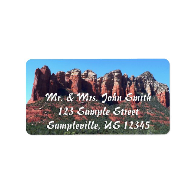 Étiquette Coffee Pot Rock II à Sedona Arizona (Devant)