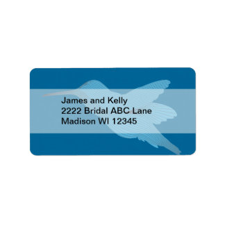 Étiquette Colibri bleu