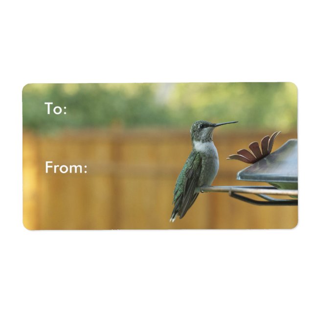 Étiquette Colibri Ruby Throsé (Devant)