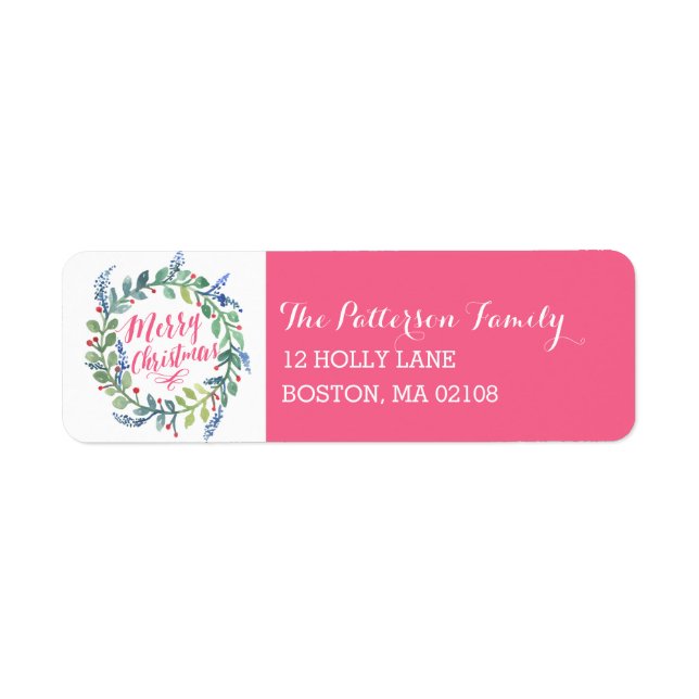 Étiquette Collection de fils aquarelle (Devant)