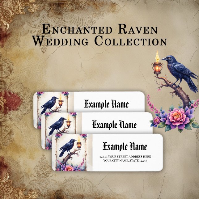 Étiquette Collection de mariage Enchanted Raven (Créateur téléchargé)