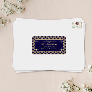 Étiquette Collection de Mariages Art Déco Gatsby vintage des