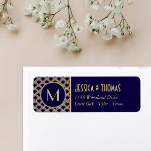 Étiquette Collection de Mariages Art Déco Gatsby vintage des