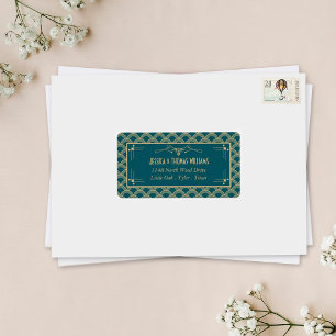 Étiquette Collection de Mariages Art Déco Gatsby vintage des