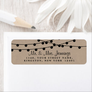 Étiquette Collection de Mariages Rustic Kraft