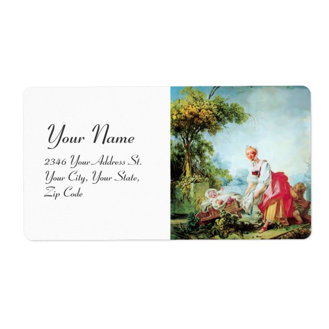 ÉTIQUETTE COLORFUL BABY SHOWER (Devant)