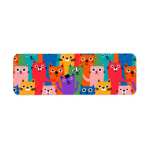 Étiquette Colorful cats