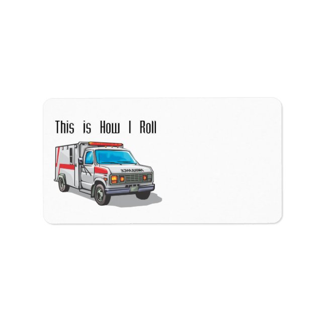 Étiquette Comment je déplace l'ambulance (Devant)