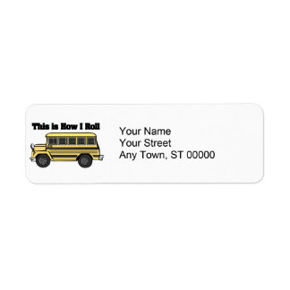 Étiquette Comment je marche (autobus scolaire)