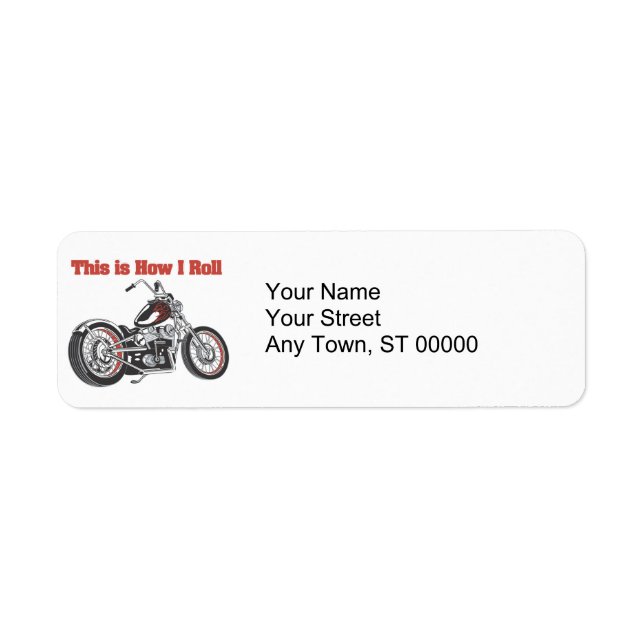 Étiquette Comment je roule (Moto) (Devant)