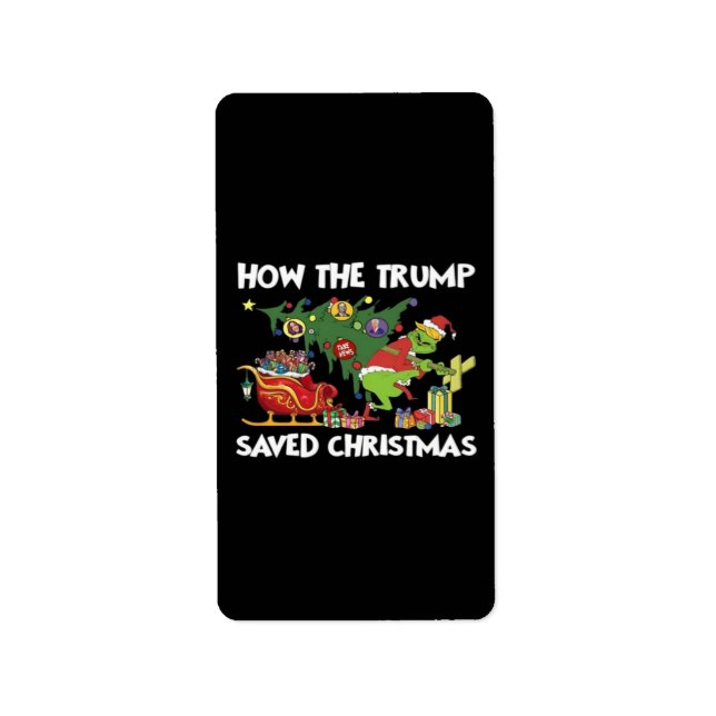 Étiquette Comment Trump a sauvé Noël (Devant)