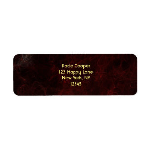 Étiquette Conception abstraite de la fumée et du feu