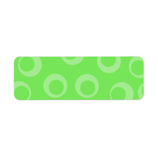 Étiquette Conception circulaire en vert. Motif rétro.