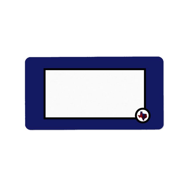 Étiquette Conception contemporaine du Texas (Devant)