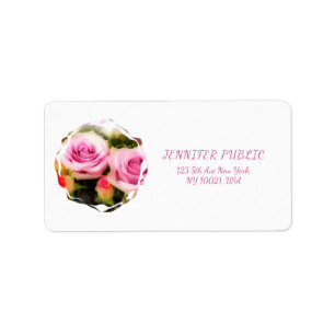 Étiquette Conception de bouquet de roses Art floral Fleurs A