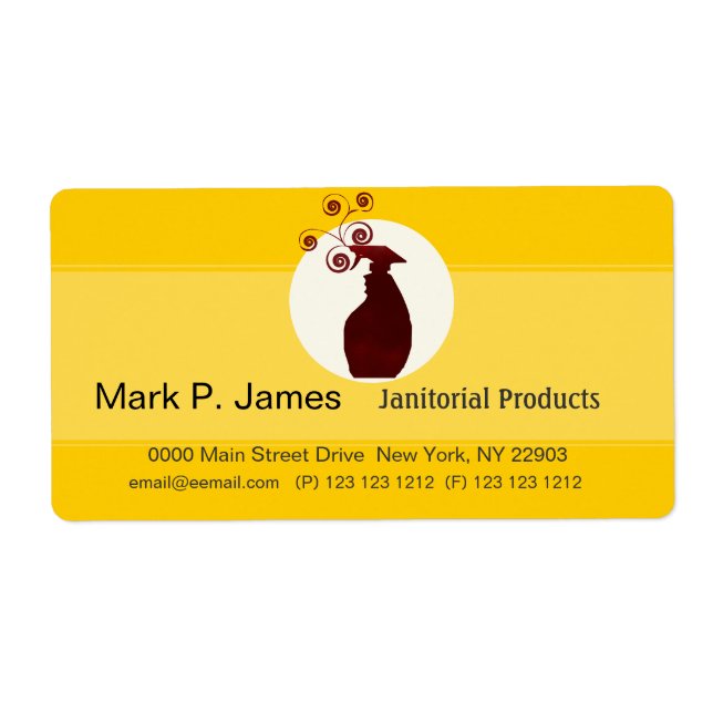 Étiquette Conception d'une bouteille de vaporisateur d'entre (Devant)