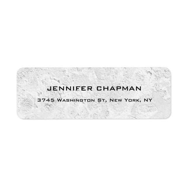 Étiquette Conception moderne de murs gris élégant profession (Devant)