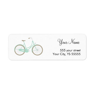 Étiquette Conception moderne de vélos Turquoises