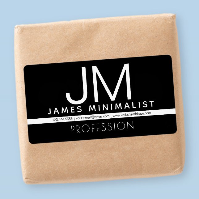 Étiquette Conception professionnelle moderne et minimale | N (Créateur téléchargé)