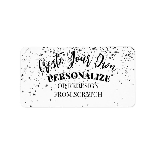 Étiquette Concevez votre propre personnalisation (Devant)