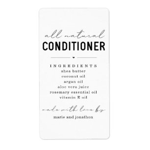 Étiquette Conditionneur maison personnalisé