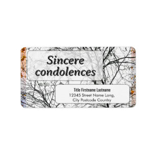 Étiquette Condoléances sincères