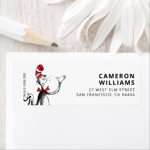 Étiquette Confettis de personnages de Dr Seuss Anniversair