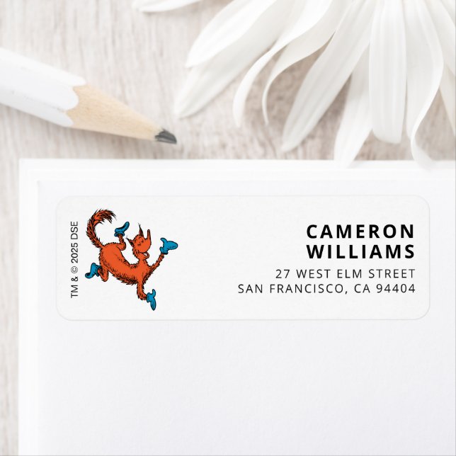 Étiquette Confettis de personnages de Dr Seuss | Anniversair (En situation)