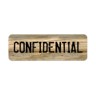 ÉTIQUETTE CONFIDENTIEL