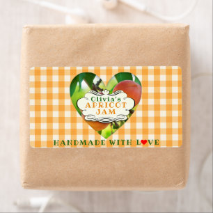 Étiquette Confiture artisanale en abricot