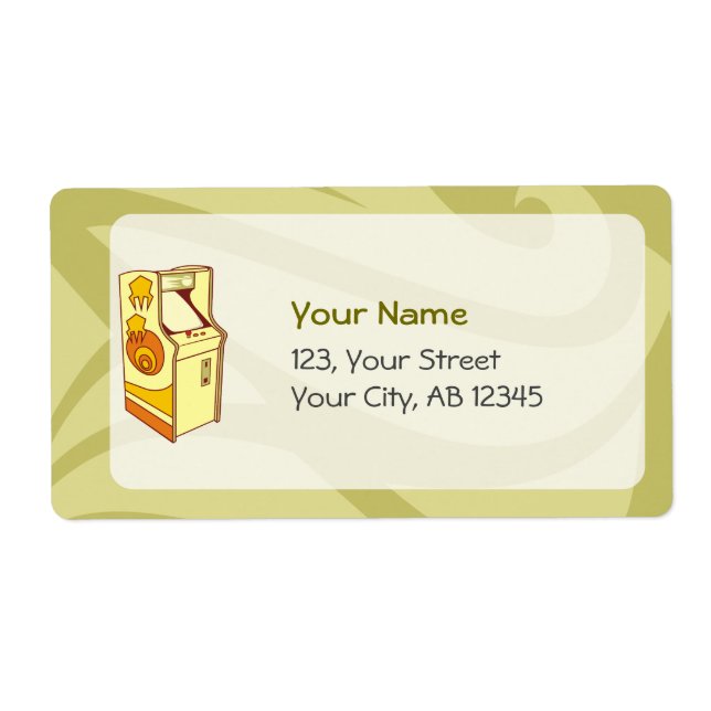 Étiquette Console de jeu haute arcade (Devant)