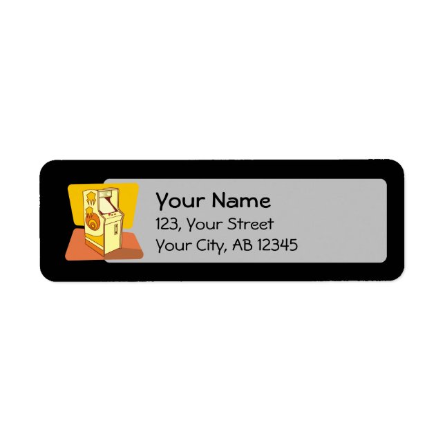 Étiquette Console de jeu haute arcade (Devant)