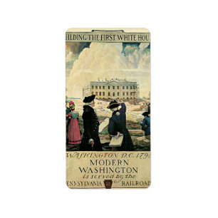 Étiquette Construction de la première affiche de voyage de