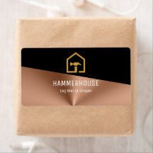 Construction Moderne Noir & Bronze Adresse de Reto