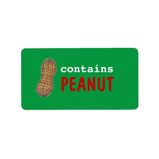 Étiquette Contient l'étiquette d'arachide - pour des festins (Devant)