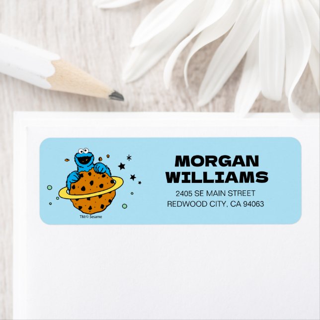 Étiquette Cookie Monster | Hors de ce monde (En situation)