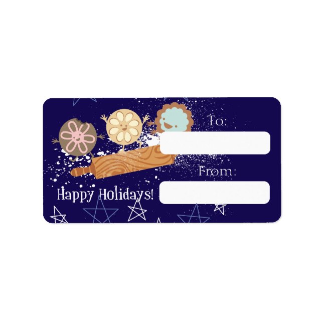 Étiquette Cookies de Noël ludiques de la cuisine de (Devant)