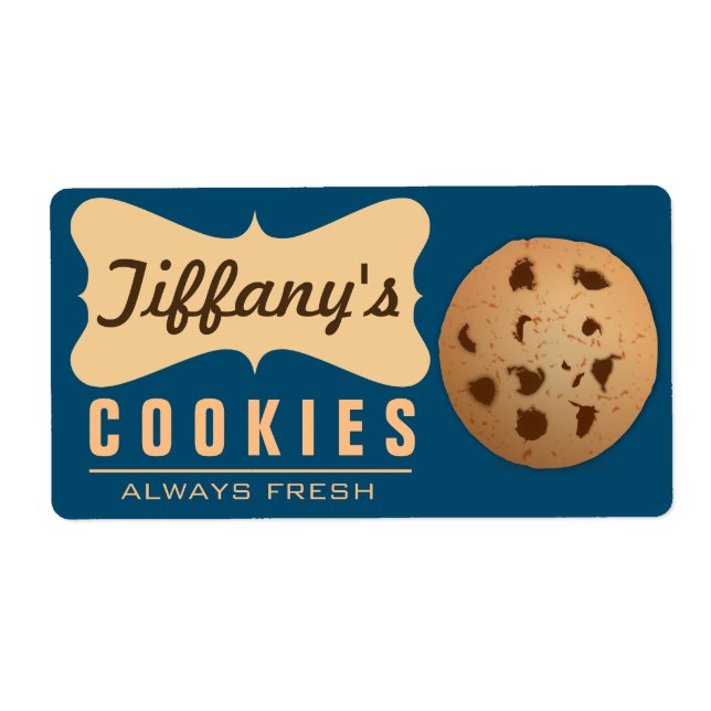 Étiquette Cookies Naturels | Faits Maison | Gourmet | Faits  (Devant)